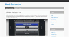 Desktop Screenshot of mobilestethoscope.com